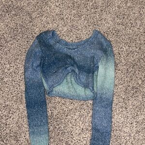 Blue Gradient Women's Crop Top